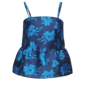 Italian jacquard top Twinset,size(4),navy color